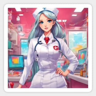 Cool Hero Dreams Beautifull Anime Nurse Magnet